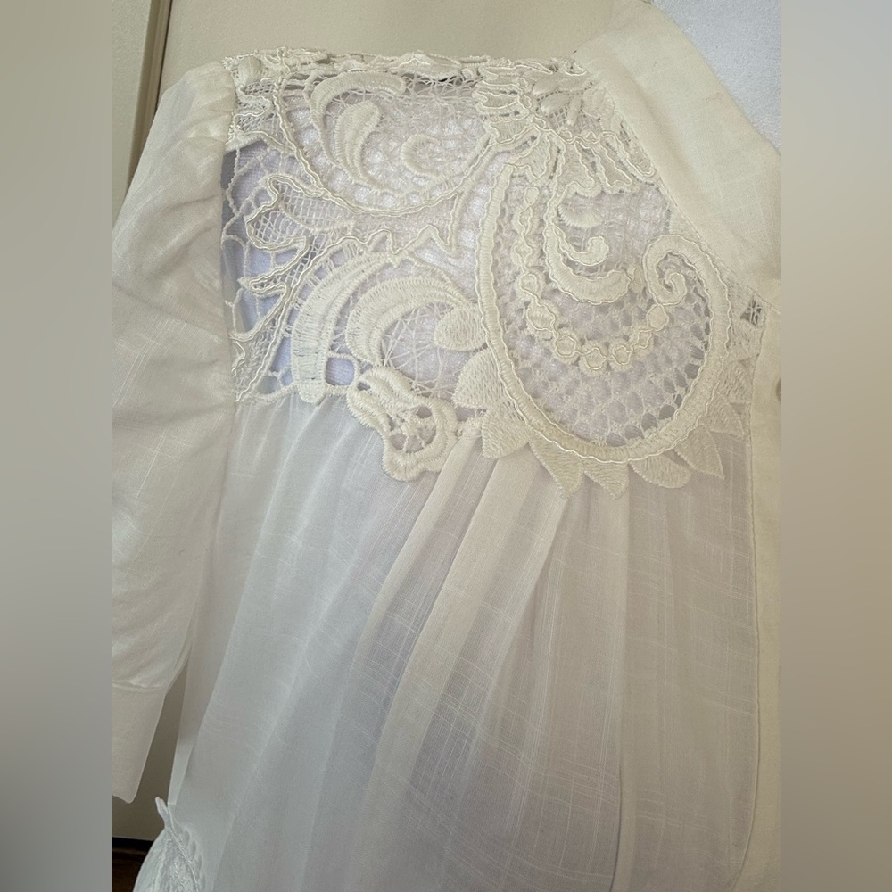 Zimmerman 100% cotton White Lace Maxi Dress - Picture 11 of 16